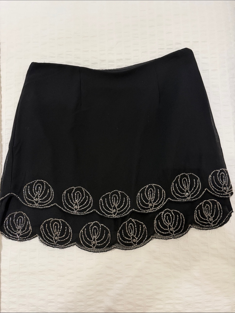 Beaded Mini Skirt